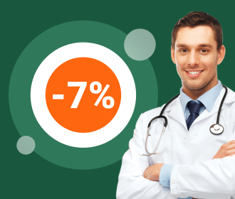 Скидка 7% при записи через сайт и личный кабинет
